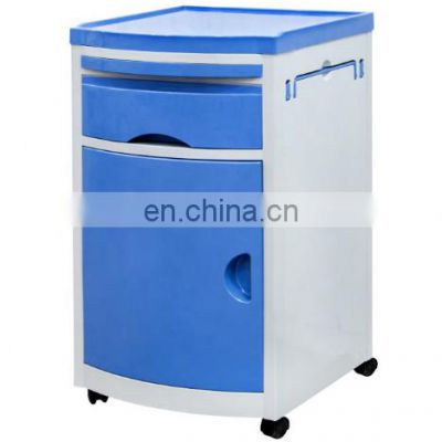 Factory Price Multi-function Casters ABS Bedside Locker Bedside Cabinet for Hospital