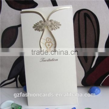 Elegant Handmade Pocketfold Fancy Wedding Decorations Invitation Card