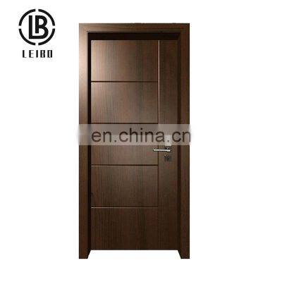 China Factory Latest Design Interior Modern Solid Wood Door