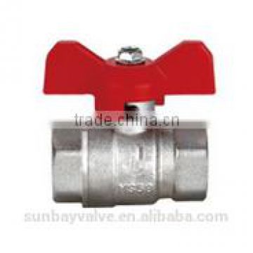 Butterfly handle nipper manual ball valve