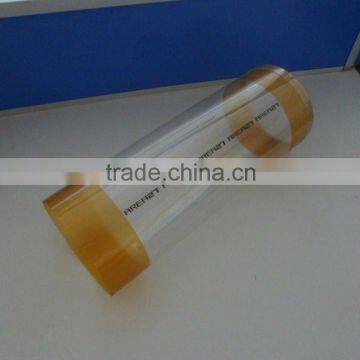 Transparent PVC PET plastic cylinder tube
