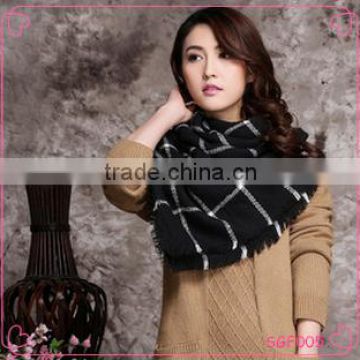Wholesale Fashion Design Wide Winter Cotton Scarf for women