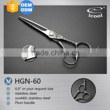 hot sale Handle pattern hair scissors