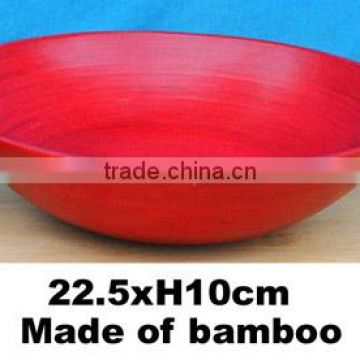 round laminated bamboo bowl
