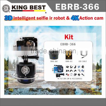 KING BEST 2016 NEW underwater 360 Rotary Pan Head Timelapse Pan Head action camera 4K