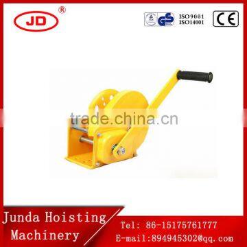 China factory high quality portable hand winch with brake , pulling capacity 1200lbs , 1800lbs , 2600lbs