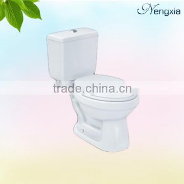 Siphonic two piece toilet made in China