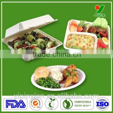 New arrival strictly checked eco-friendly organic paper plates