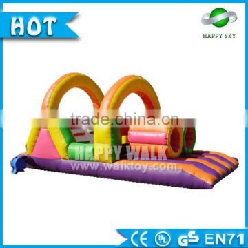 Customized inflatable tunnel game, inflatable water obstacle course,inflatable games for adults