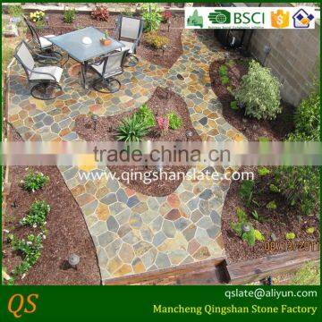 natural rusty stone flagstone slate tiles garden