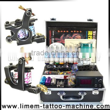 Professional Tattoo Kit Wit Liner and Shader Tattoo Machines 7 Color Inks