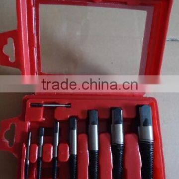 8PC Alloy Steel Screw Extractor Threading Tools FINE AND COURSE