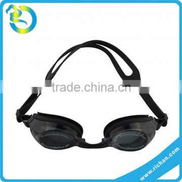 fashion design adjustable waterproof silicone rubber funny swimming goggles