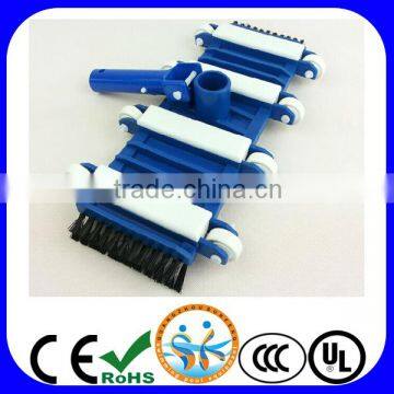 Swimming pool cleaning equipment, 14'' pool vacuum head with side brushes