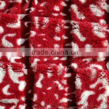 drop needle cheetach plush fabric