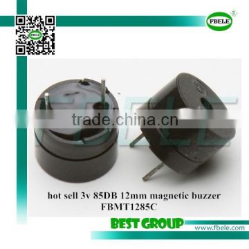 hot sell 3v 85DB 12mm magnetic buzzer FBMT1285C