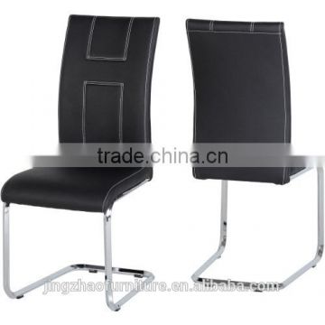 modern black leather chair