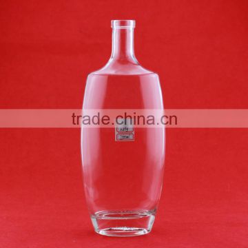 Cork stopper empty glass bottle glass spirit bottle 750ml alcohol glass bottles wholesale
