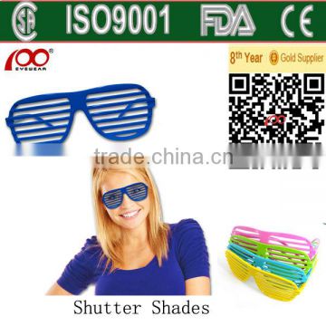 Blue shutter glasses party glasses cheap party glasses sunglasses with blinds SLOTTED EYEGLASSES