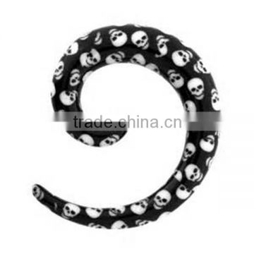 newest china factory logo design ear ring ear spiral jewelry