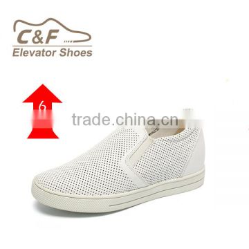 Hidden height 7cm sport microfiber height increase shoes lady