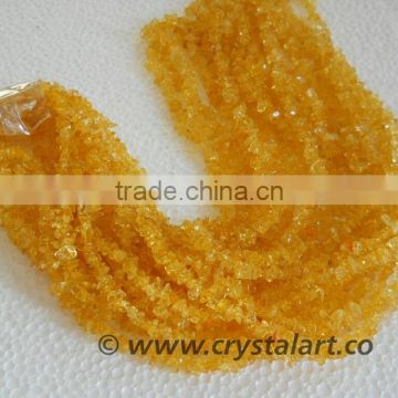 Citrine Stone Chips 36 Inches Strings