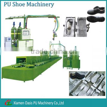 Rotatry PU machines used to make shoes