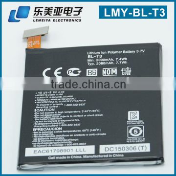 Factory Price Rechargeable Original Lithium Ion Cell Phone Battery BL-T3 for LG Optimus VU F100L F100S VS950 P895