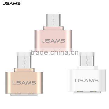 Original USAMS Quick Charging Micro USB to OTG Adapter Sync Data Connector 2.1A