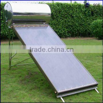 blue titanium flat panel solar water heater