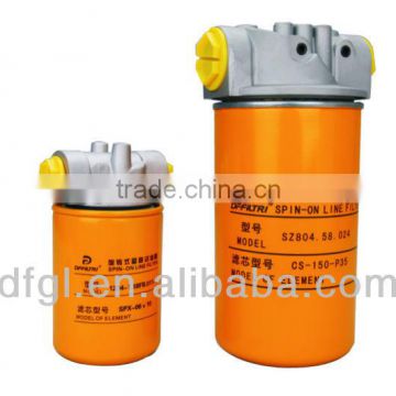 CHINA manufacturer DFFILTRI world market glass fiber SP-10 series return line filter