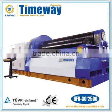 CNC Four Roller Hydraulic Plate Rolling Machine with Pre-Bending (HFR-30*2500)