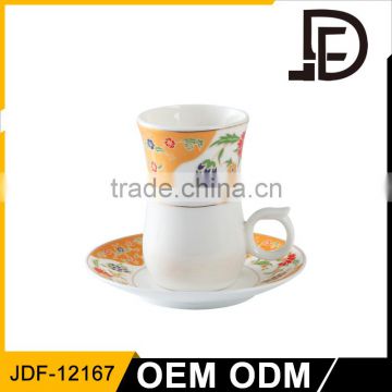 Drinkware wholesale alibaba bulk items 12pcs cup and saucer, ceramic cup and saucer