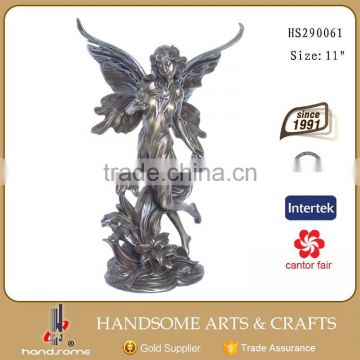 Cheap Bronze Garden Sculpture Flower Fairy Figurine Wholesale