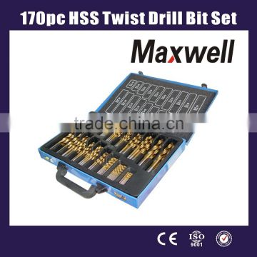 170pc HSS Twist Drill Bit Set