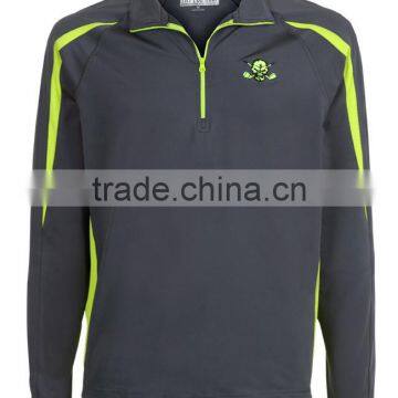 2016 Custom Design Hot sales outdoor quarter zip dry fit polyestert performance Golf Pullover Jacket