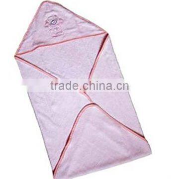 hooded pink 100 cotton baby towel