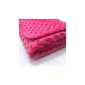 27 Colors Available Polyester Summer Use Breathable Security Baby Bubble Dots Minky Blanket