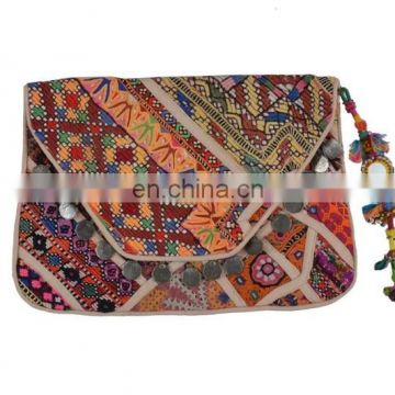 unique banjara clutch / tribal vintage clutch purse from india