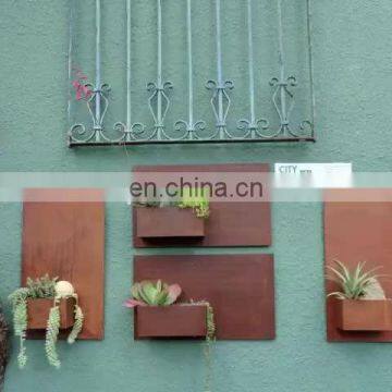 Powder coating Vertical stainless Steel Garden Wall Hanging Planters