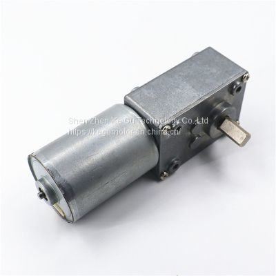 Kegu Motor KG-4058Z555 Customized dc12v 24v High Precision Double Shaft Metal Right Angle Gearbox BLDC Brushless Worm Gear Motor from kegumotor
