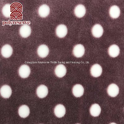POLYRESERVE One Side White Dot Designed Knitted Super Soft For  toy And More