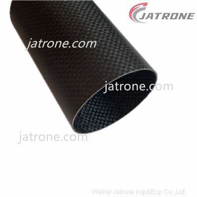 Large diameter carbon fiber 3K weave tube matte carbon fiber tubes