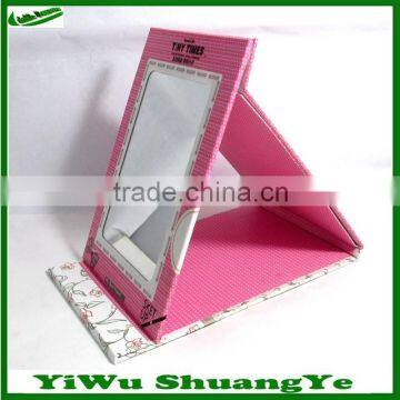 promotional paper foldable makeup mirrors for girl cosmetics