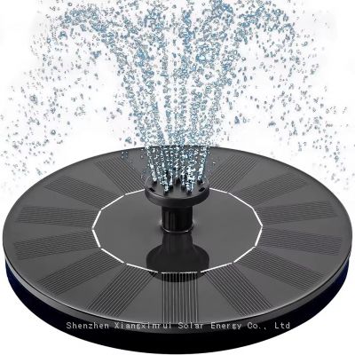 New Arrival outdoor waterproof portable 5w solar panel floating garden fountain for bird bath, Pool, Pond, Patio