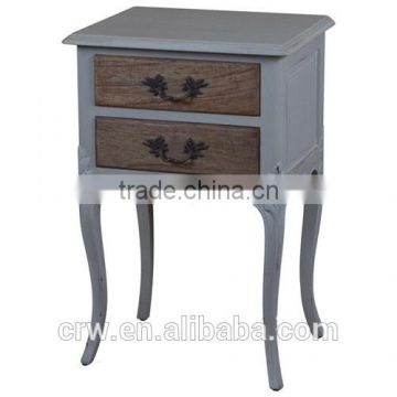 S-1458 French Style 2 Drawer Bedside Table