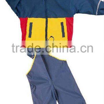 Waterproof Cute Hooded Durable PU Kids Raincoat