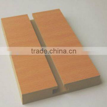 Melamine mdf slotted board panel