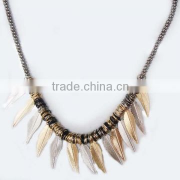 Popular Style Leaves Fashion Jewelry Necklace