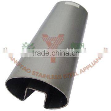 stainless steel oval slotted pipe